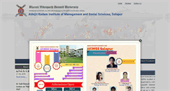 Desktop Screenshot of akim.bharatividyapeeth.edu